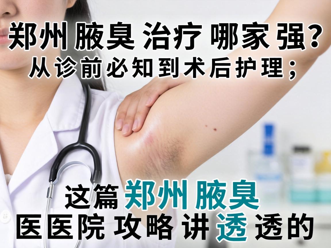 郑州腋臭治疗哪家强?从诊前必知到术后护理,这篇郑州腋臭医院攻略讲透透的 郑州腋臭治疗哪家强?从诊前必知到术后护理,这篇郑州腋臭医院攻略讲透透的