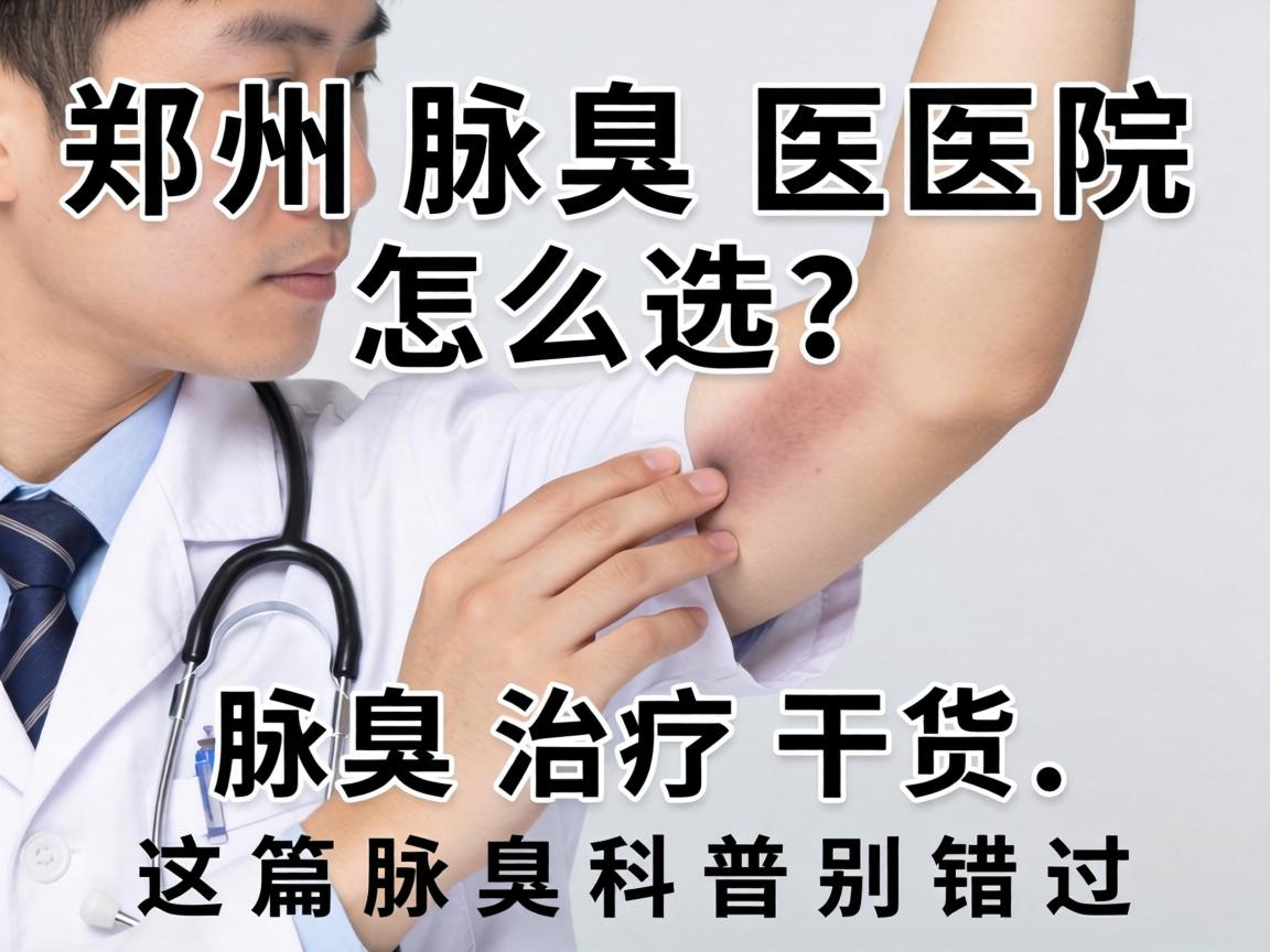 郑州腋臭医院怎么选？腋臭治疗干货，这篇腋臭科普别错过