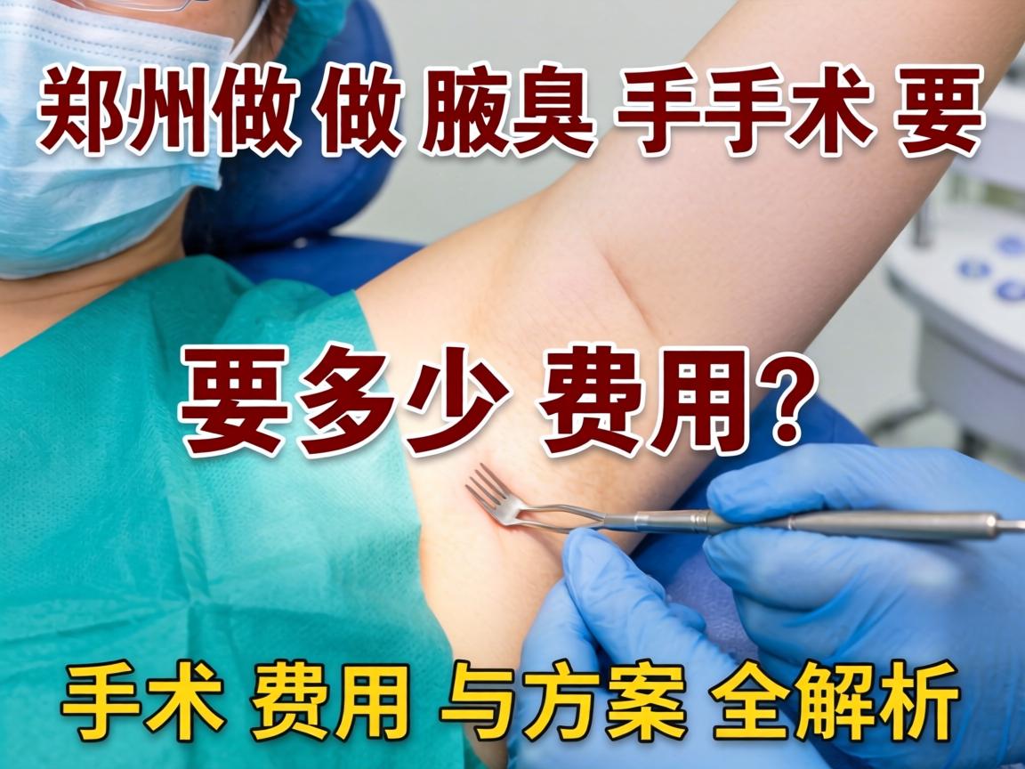 郑州做腋臭手术要多少费用？手术费用与方案全解析
