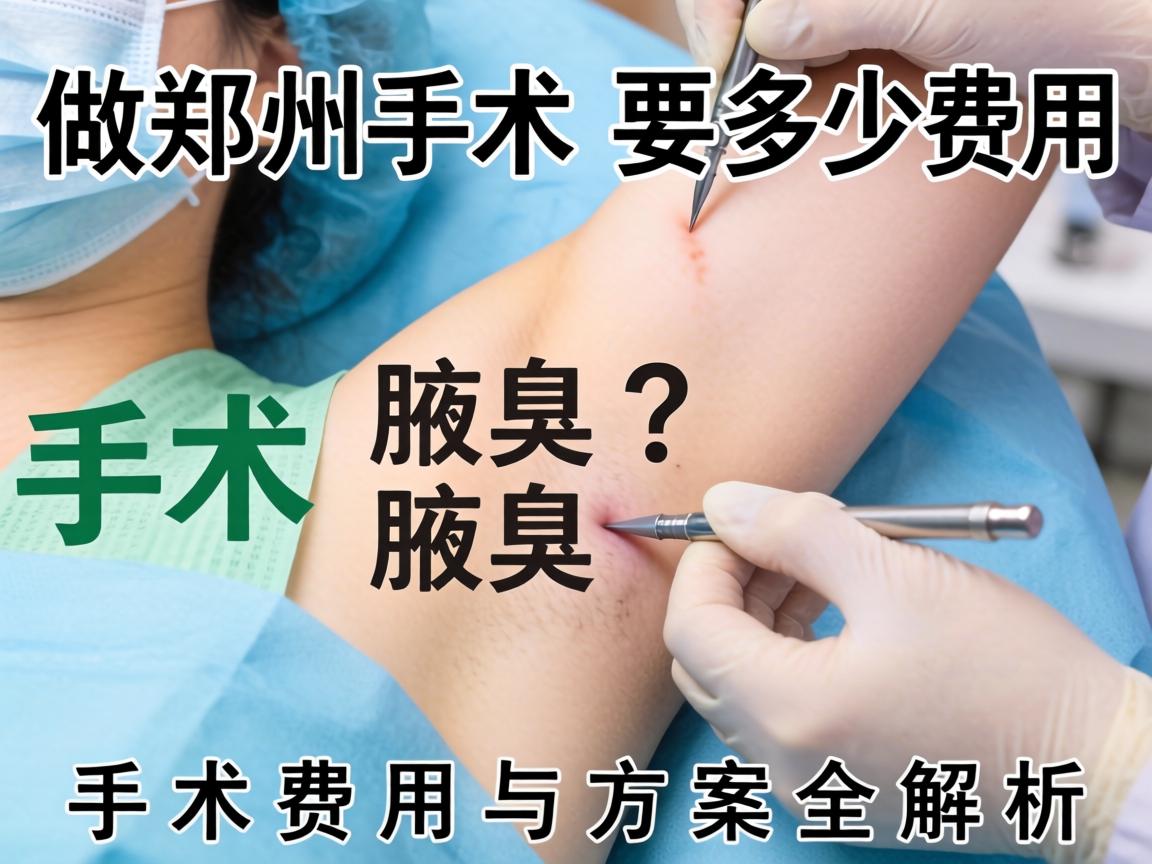 郑州做腋臭手术要多少费用？手术费用与方案全解析