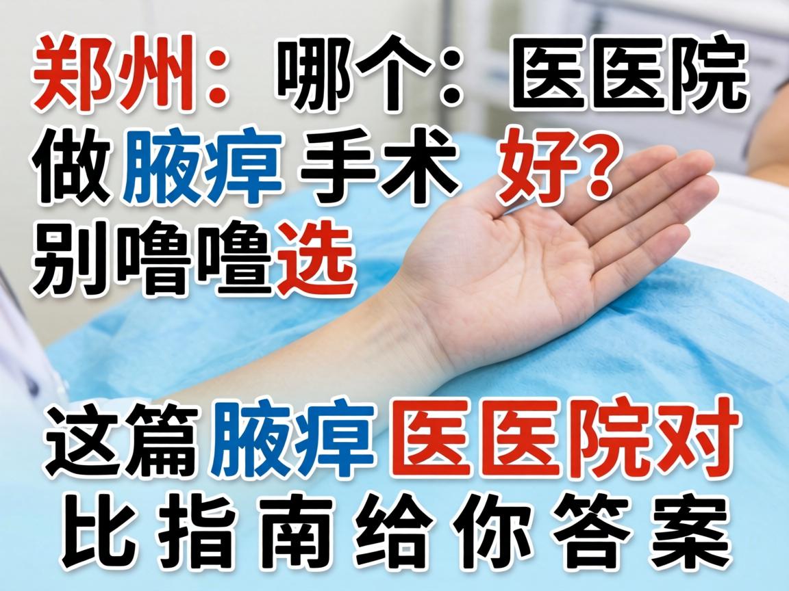 郑州哪个医院做腋臭手术好?别瞎选,这篇腋臭医院对比指南给你答案 郑州哪个医院做腋臭手术好?别瞎选,这篇腋臭医院对比指南给你答案