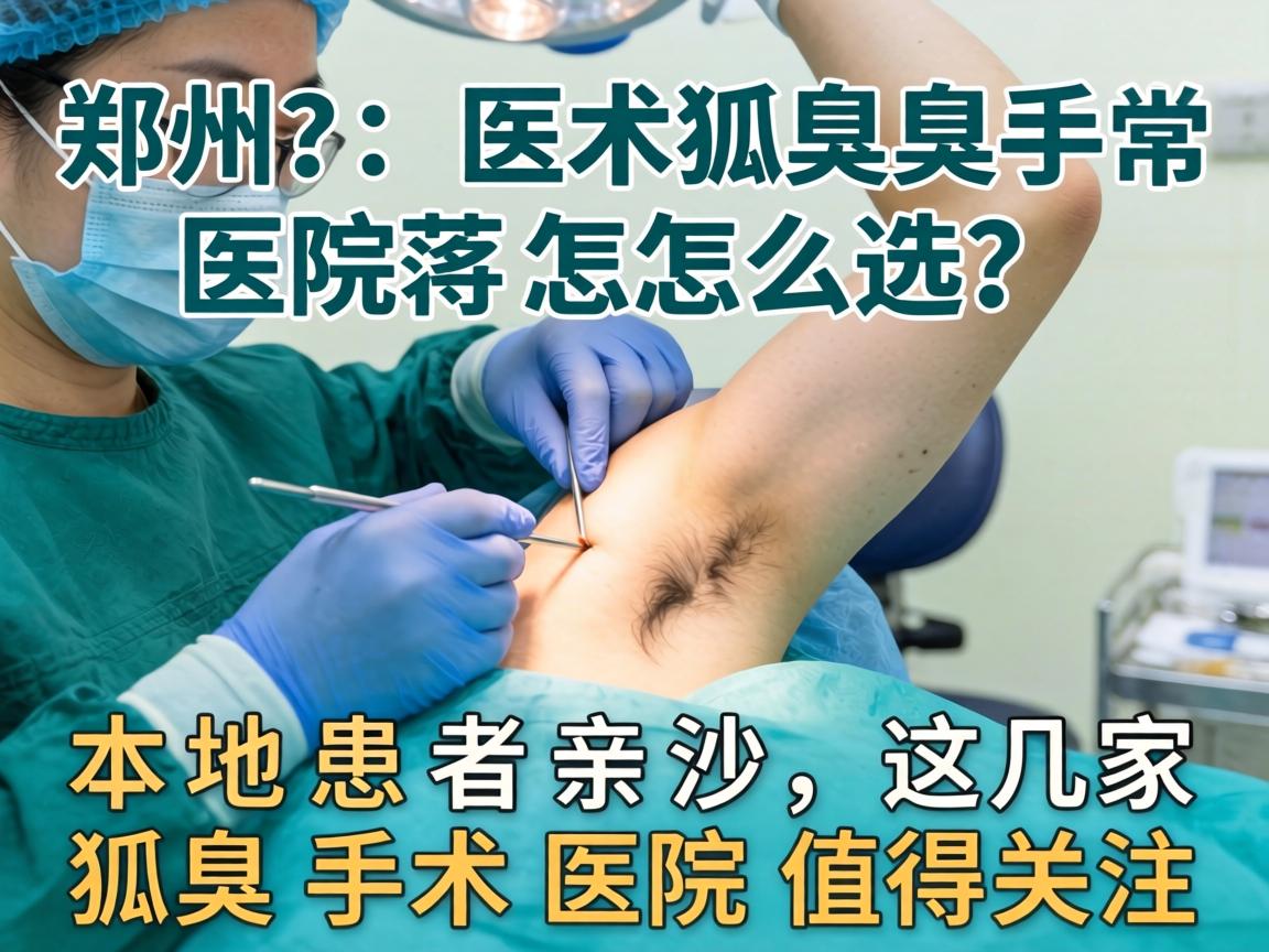 郑州狐臭手术医院怎么选?本地患者亲测,这几家狐臭手术医院值得关注 郑州狐臭手术医院怎么选?本地患者亲测,这几家狐臭手术医院值得关注