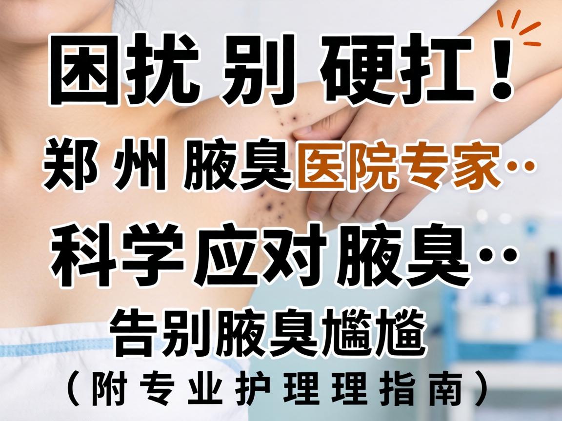 腋臭困扰别硬扛!郑州腋臭医院专家,科学应对腋臭,告别腋臭尴尬(附专业护理指南) 腋臭困扰别硬扛!郑州腋臭医院专家,科学应对腋臭,告别腋臭尴尬(附专业护理指南)