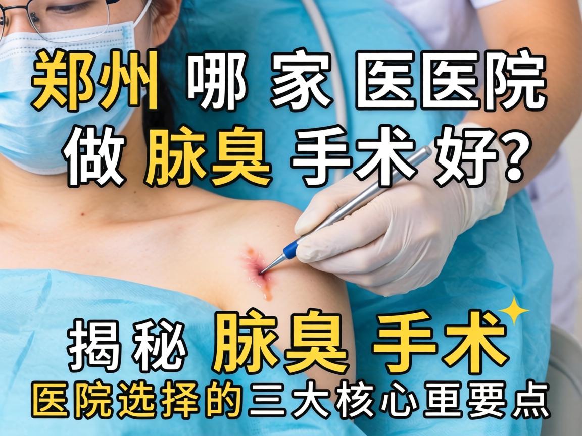 郑州哪家医院做腋臭手术好?揭秘腋臭手术医院选择的三大核心要点 郑州哪家医院做腋臭手术好?揭秘腋臭手术医院选择的三大核心要点