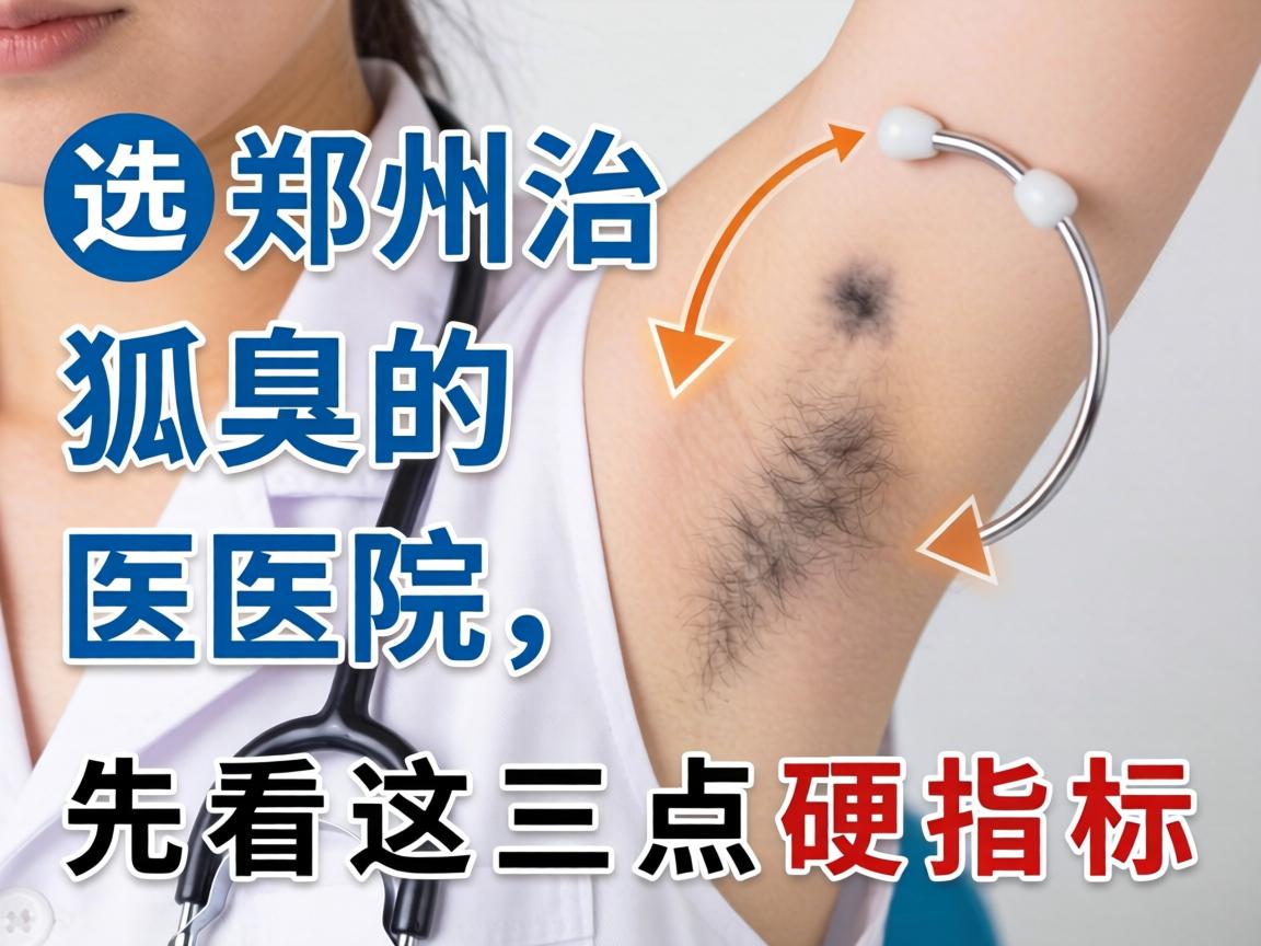 一、选郑州治狐臭的医院，先看这三点硬指标