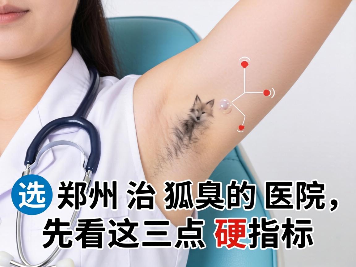 一、选郑州治狐臭的医院，先看这三点硬指标