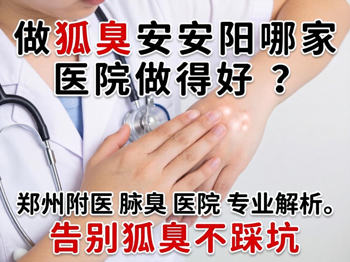 做狐臭安阳哪家医院做得好?郑州附医腋臭医院专业解析,告别狐臭不踩坑 做狐臭安阳哪家医院做得好?郑州附医腋臭医院专业解析,告别狐臭不踩坑