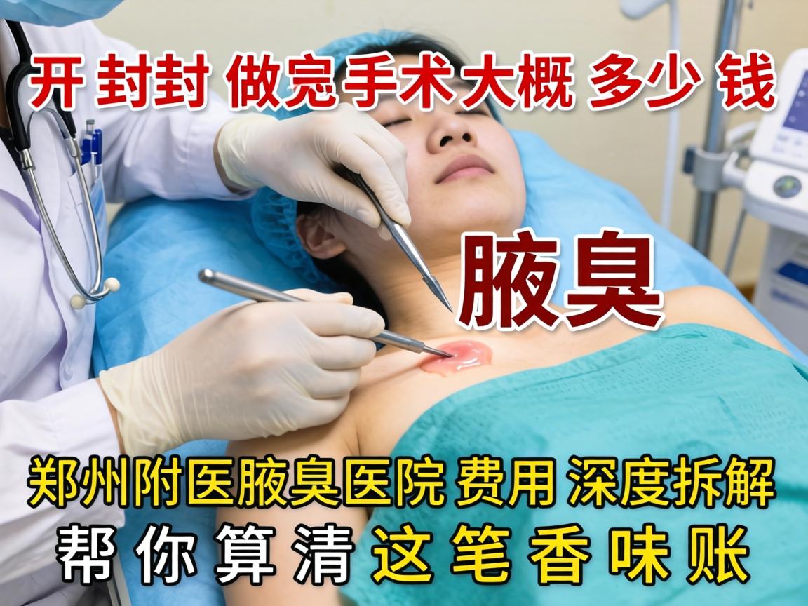 开封做腋臭手术大概多少钱 郑州附医腋臭医院费用深度拆解,帮你算清这笔香味账 开封做腋臭手术大概多少钱 郑州附医腋臭医院费用深度拆解,帮你算清这笔香味账