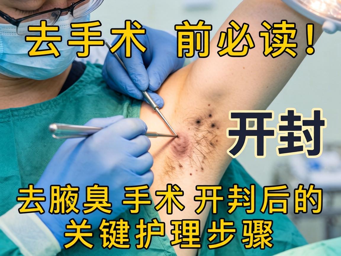 去腋臭手术开封,手术前必读!去腋臭手术开封后的关键护理步骤 去腋臭手术开封,手术前必读!去腋臭手术开封后的关键护理步骤