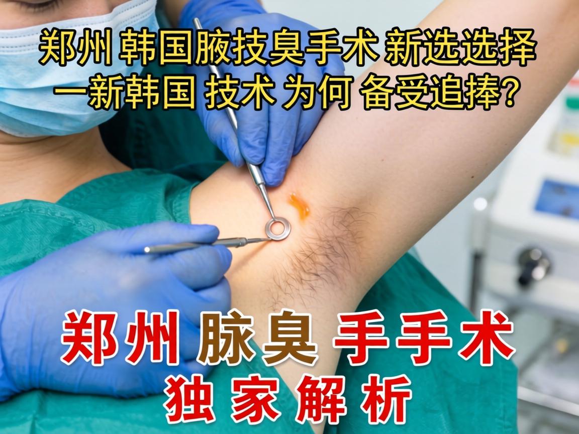 郑州腋臭手术新选择,韩国技术为何备受追捧?郑州腋臭手术独家解析 郑州腋臭手术新选择,韩国技术为何备受追捧?郑州腋臭手术独家解析