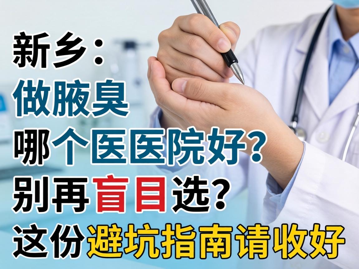 新乡做腋臭哪个医院好?别再盲目选,这份避坑指南请收好 新乡做腋臭哪个医院好?别再盲目选,这份避坑指南请收好