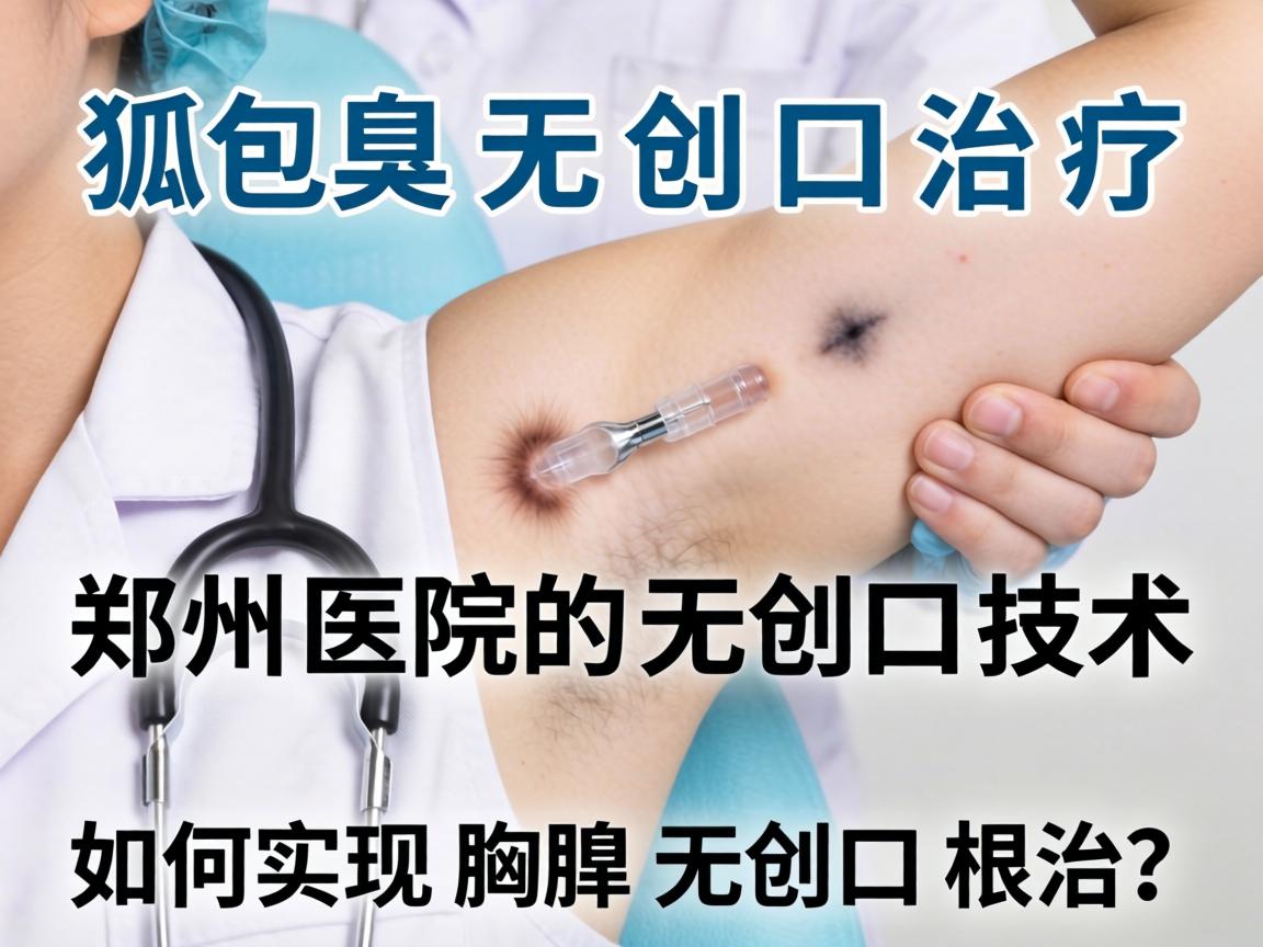 狐臭无创口治疗,郑州医院的无创口技术,如何实现腋臭无创口根治? 狐臭无创口治疗,郑州医院的无创口技术,如何实现腋臭无创口根治?