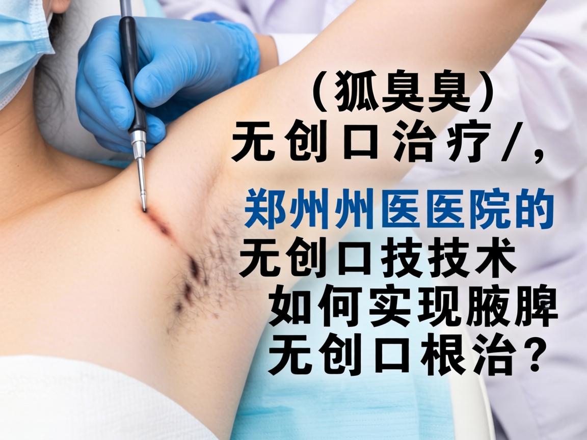 狐臭无创口治疗,郑州医院的无创口技术,如何实现腋臭无创口根治? 狐臭无创口治疗,郑州医院的无创口技术,如何实现腋臭无创口根治?