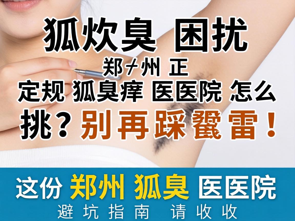 狐臭困扰，郑州正规狐臭医院怎么挑？别再踩雷！这份郑州狐臭医院避坑指南请收好