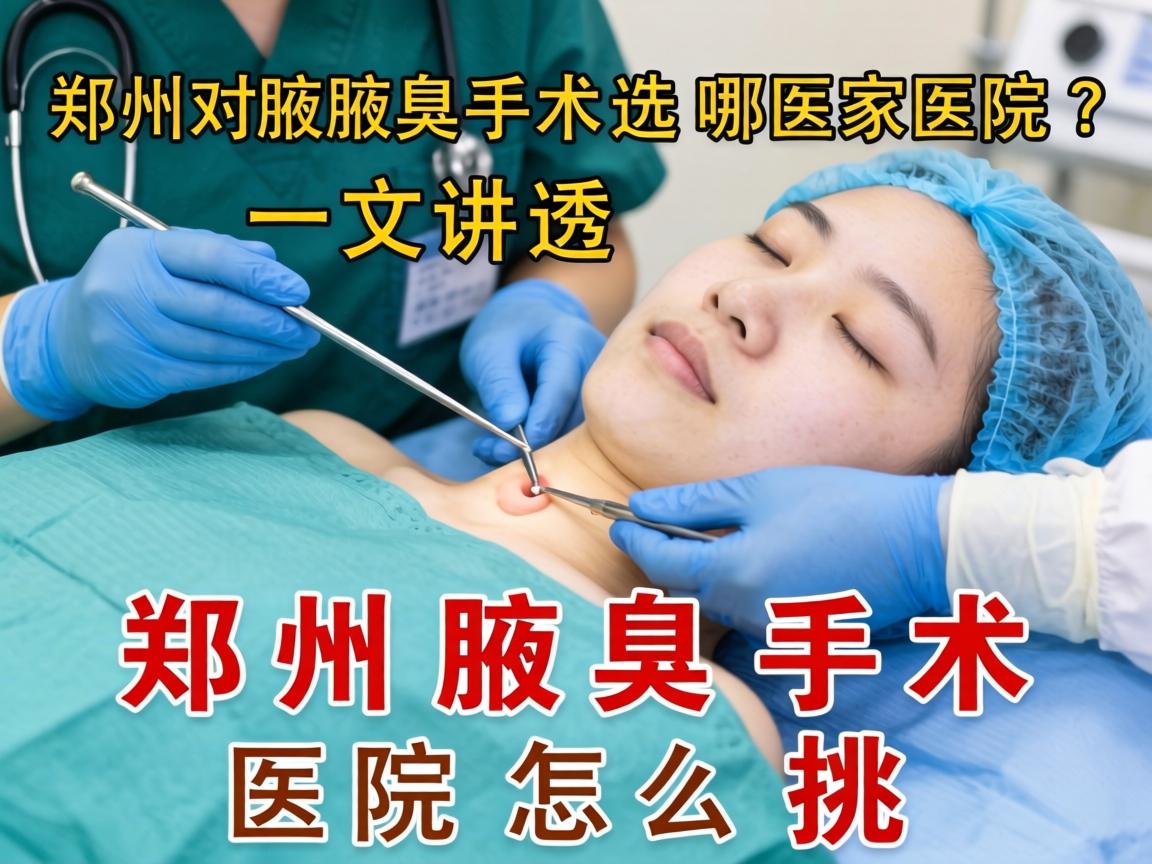 郑州腋臭手术选哪家医院?一文讲透郑州腋臭手术医院怎么挑 郑州腋臭手术选哪家医院?一文讲透郑州腋臭手术医院怎么挑