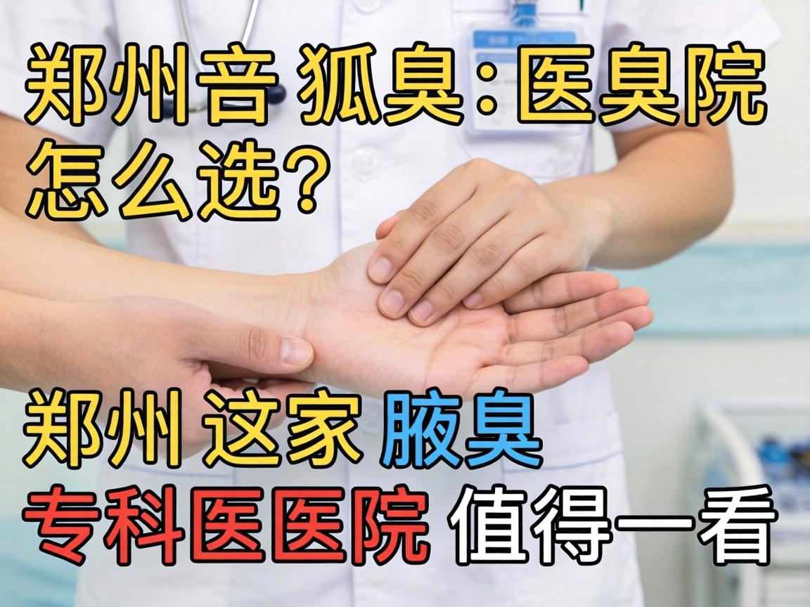 郑州狐臭医院怎么选？郑州这家腋臭专科医院值得一看