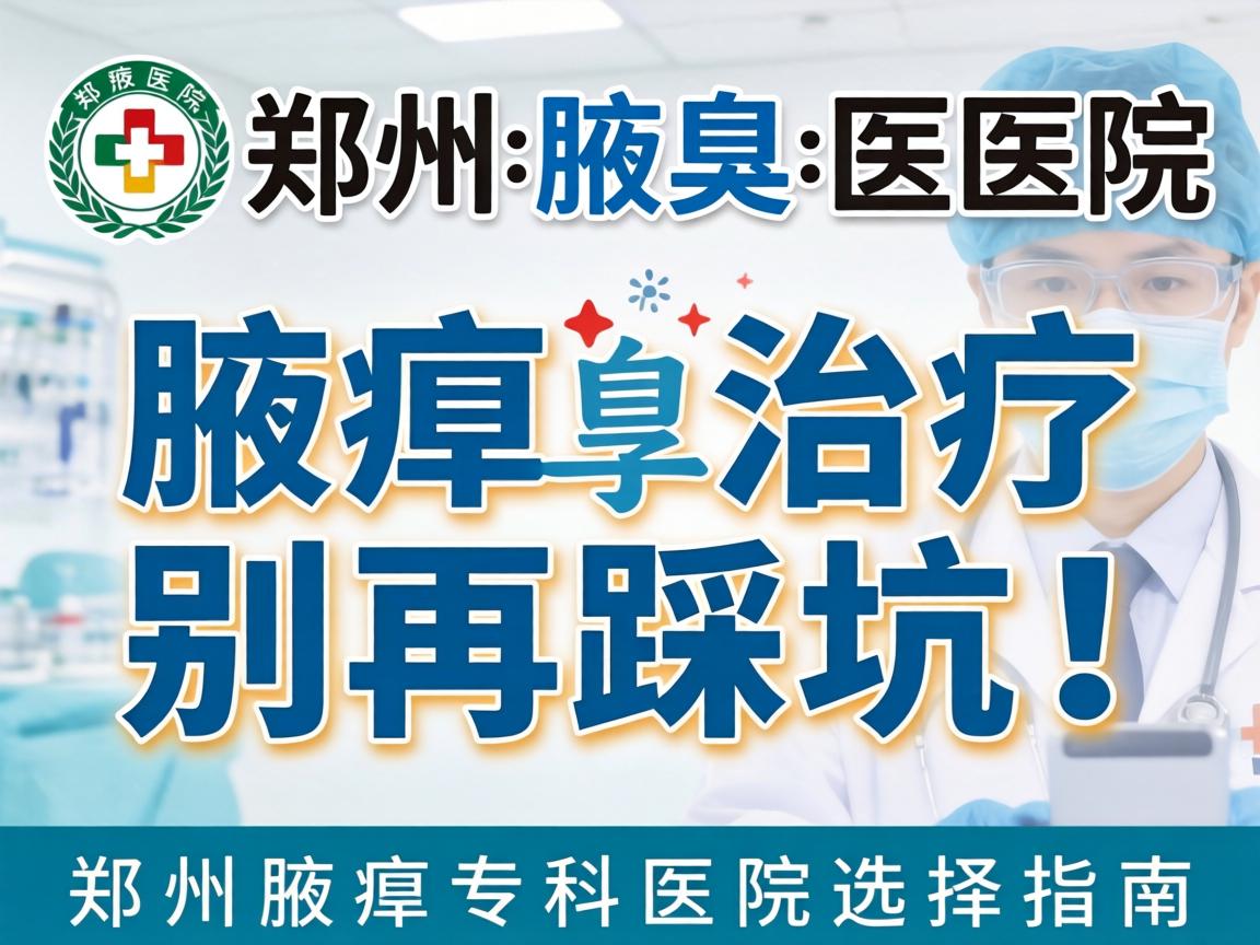 郑州腋臭医院，腋臭治疗别再踩坑！郑州腋臭专科医院选择指南