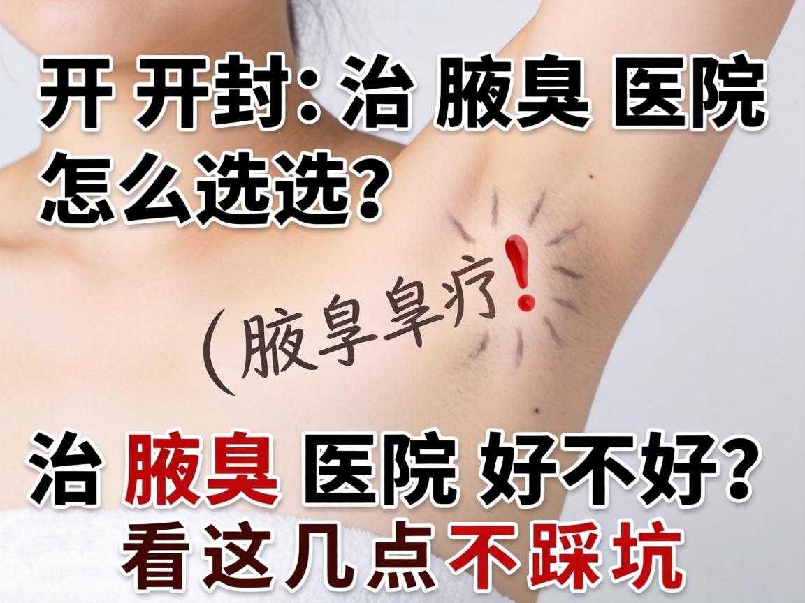 开封治腋臭医院怎么选？治腋臭医院好不好，看这几点不踩坑