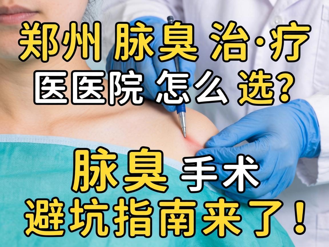 郑州腋臭治疗医院怎么选？腋臭手术避坑指南来了！