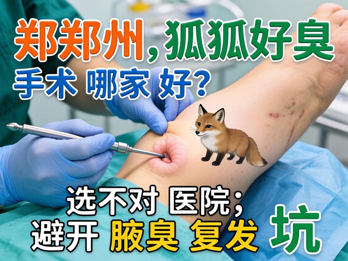 郑州狐臭手术哪家好?选对医院,避开腋臭复发坑 郑州狐臭手术哪家好?选对医院,避开腋臭复发坑
