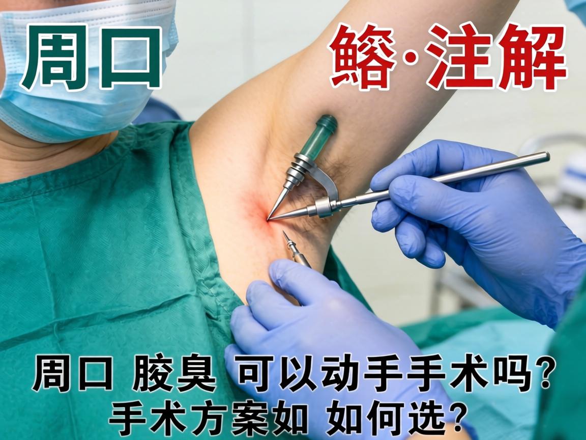 周口腋臭手术解惑，周口腋臭可以动手术吗？手术方案如何选？