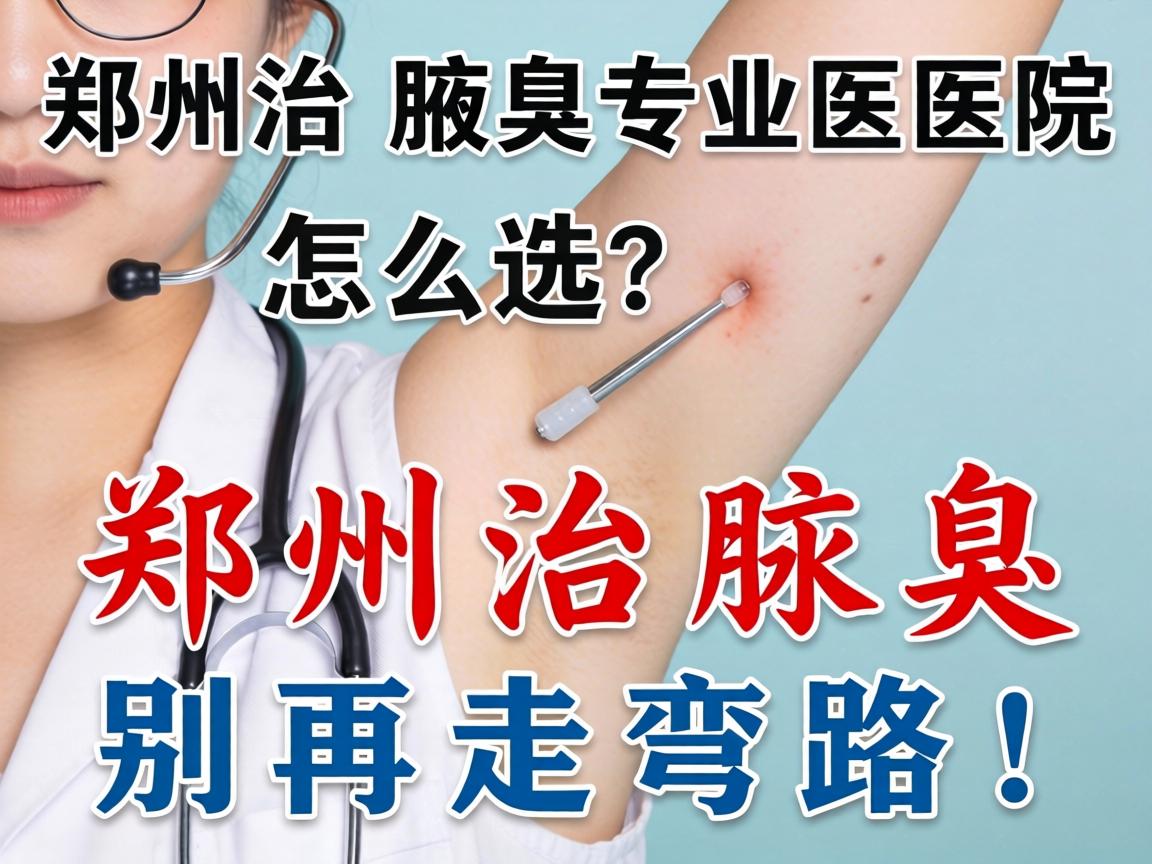 郑州治腋臭专业医院怎么选？郑州治腋臭别再走弯路！