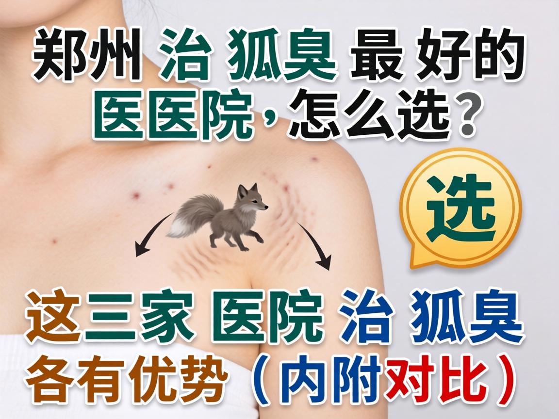 郑州治狐臭最好的医院怎么选?这三家医院治狐臭各有优势(内附对比) 郑州治狐臭最好的医院怎么选?这三家医院治狐臭各有优势(内附对比)
