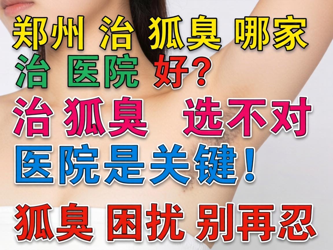 郑州治狐臭哪家医院好？治狐臭选对医院是关键！狐臭困扰别再忍