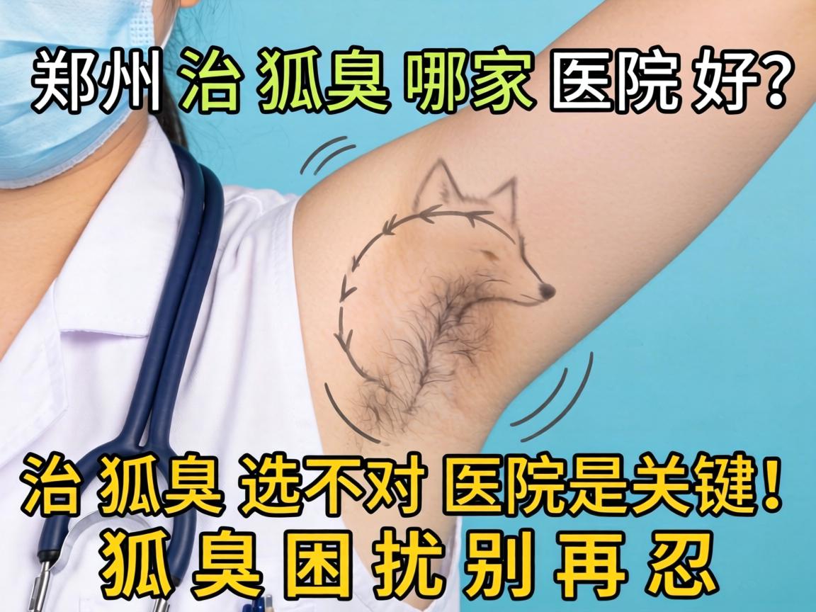 郑州治狐臭哪家医院好？治狐臭选对医院是关键！狐臭困扰别再忍