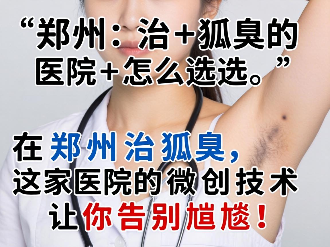 郑州治狐臭的医院怎么选?在郑州治狐臭,这家医院的微创技术让你告别尴尬! 郑州治狐臭的医院怎么选?在郑州治狐臭,这家医院的微创技术让你告别尴尬!