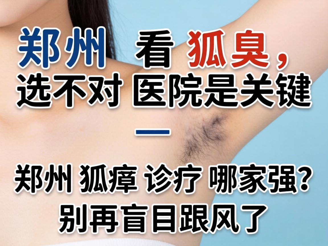 郑州看狐臭，选对医院是关键—郑州狐臭诊疗哪家强？别再盲目跟风了