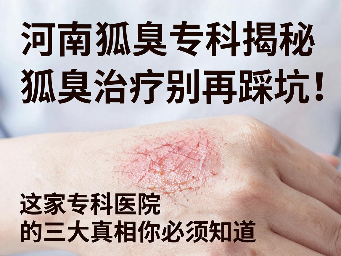 河南狐臭专科揭秘，狐臭治疗别再踩坑，这家专科医院的三大真相你必须知道