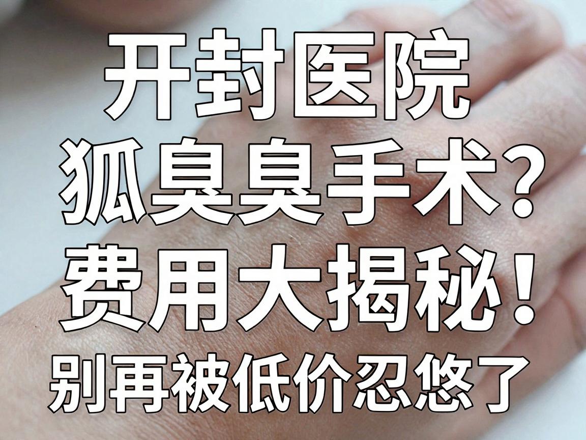 开封医院狐臭手术多少钱?狐臭手术费用大揭秘,别再被低价忽悠了 开封医院狐臭手术多少钱?狐臭手术费用大揭秘,别再被低价忽悠了