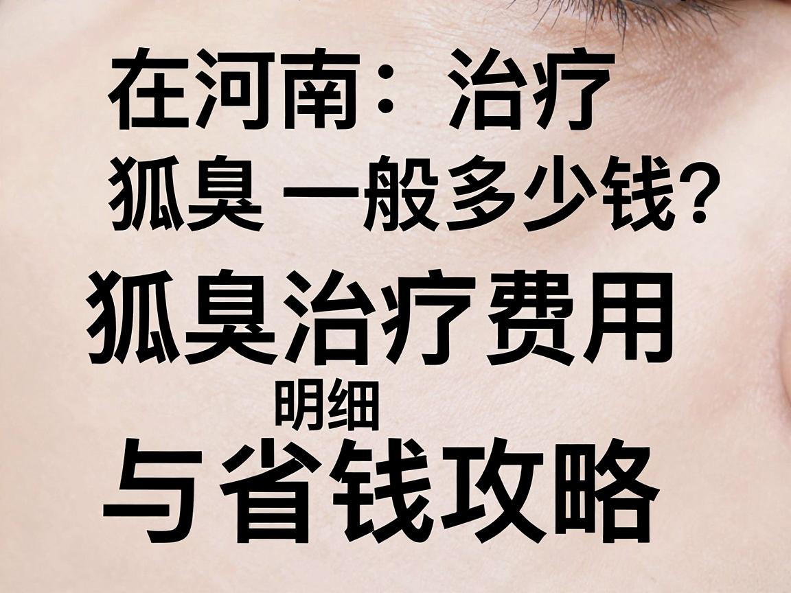 在河南治疗狐臭一般多少钱?狐臭治疗费用明细与省钱攻略 在河南治疗狐臭一般多少钱?狐臭治疗费用明细与省钱攻略