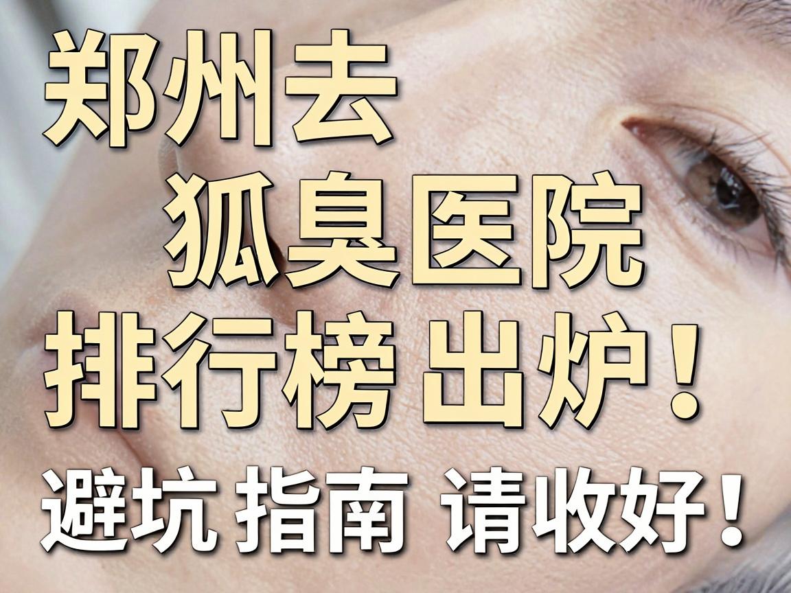郑州去狐臭医院排行榜出炉！这份去狐臭医院避坑指南请收好