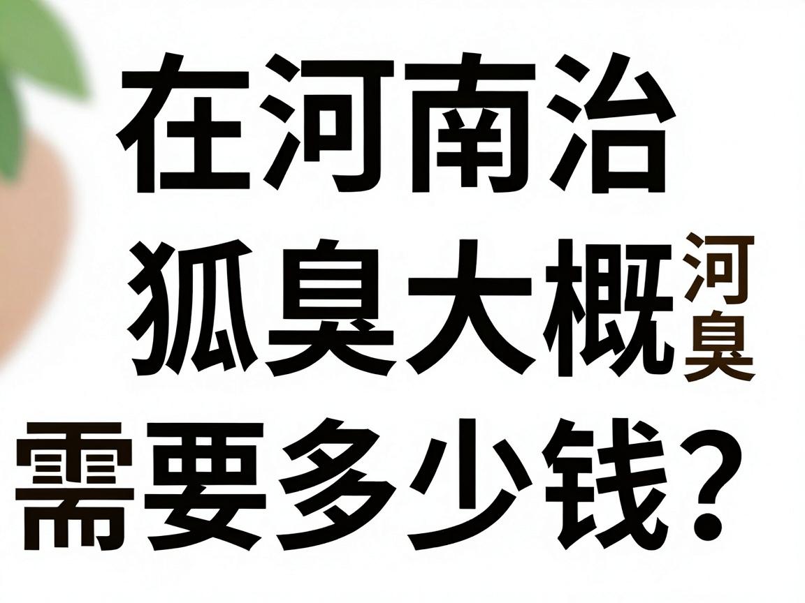 在河南治狐臭大概需要多少钱？一文说清河南治狐臭费用明细