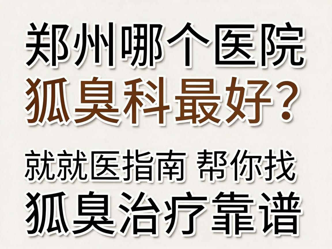 郑州哪个医院狐臭科最好?这份就医指南帮你找到狐臭治疗靠谱的医院 郑州哪个医院狐臭科最好?这份就医指南帮你找到狐臭治疗靠谱的医院