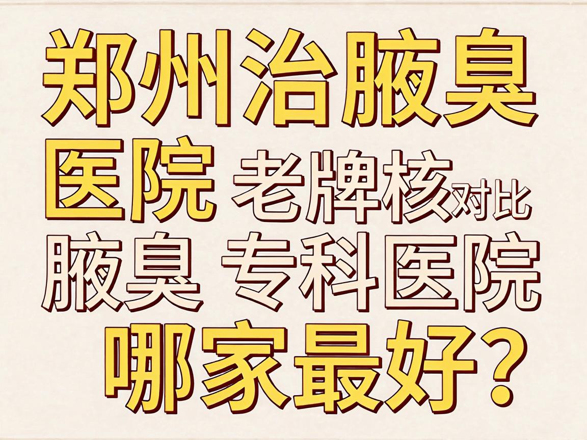 郑州治腋臭医院哪家最好?老牌腋臭专科医院的硬核对比真相 郑州治腋臭医院哪家最好?老牌腋臭专科医院的硬核对比真相
