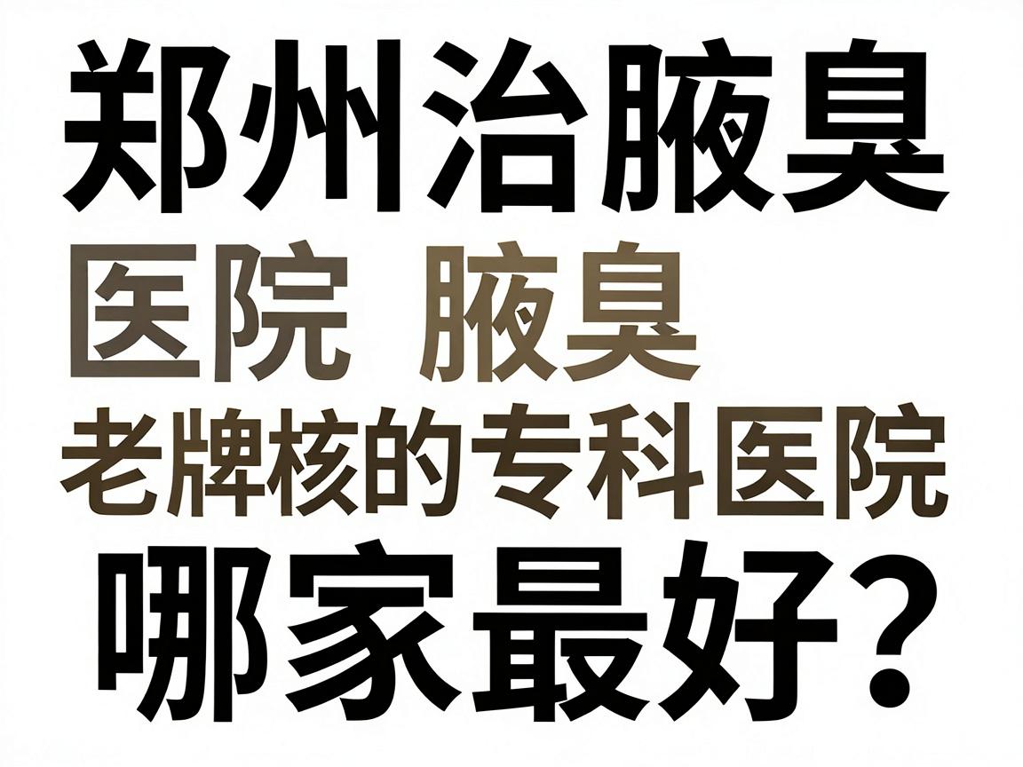 郑州治腋臭医院哪家最好?老牌腋臭专科医院的硬核对比真相 郑州治腋臭医院哪家最好?老牌腋臭专科医院的硬核对比真相