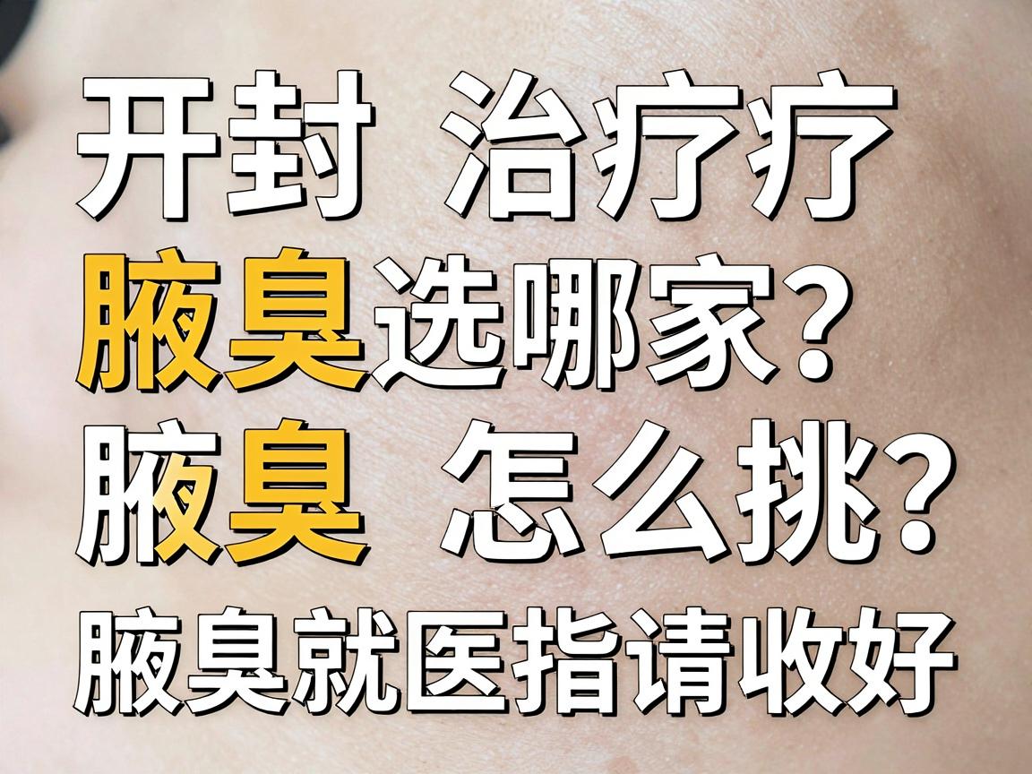 开封治疗腋臭选哪家?腋臭医院怎么挑?这份腋臭就医指南请收好 开封治疗腋臭选哪家?腋臭医院怎么挑?这份腋臭就医指南请收好