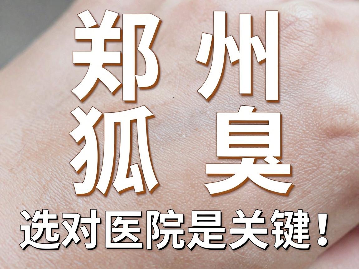 郑州看狐臭，选对医院是关键！这份狐臭医院选择攻略请收好