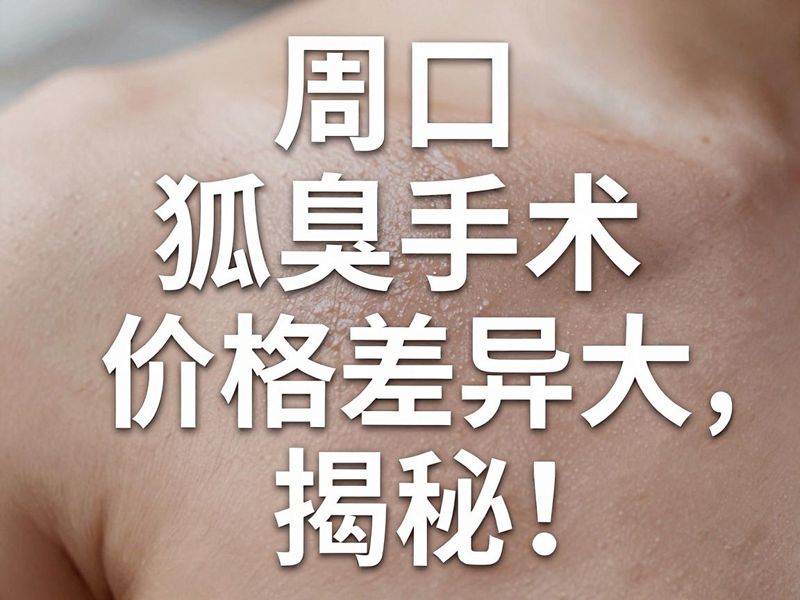 周口狐臭手术价格揭秘，狐臭手术价格差异大，别让低价狐弄了你！