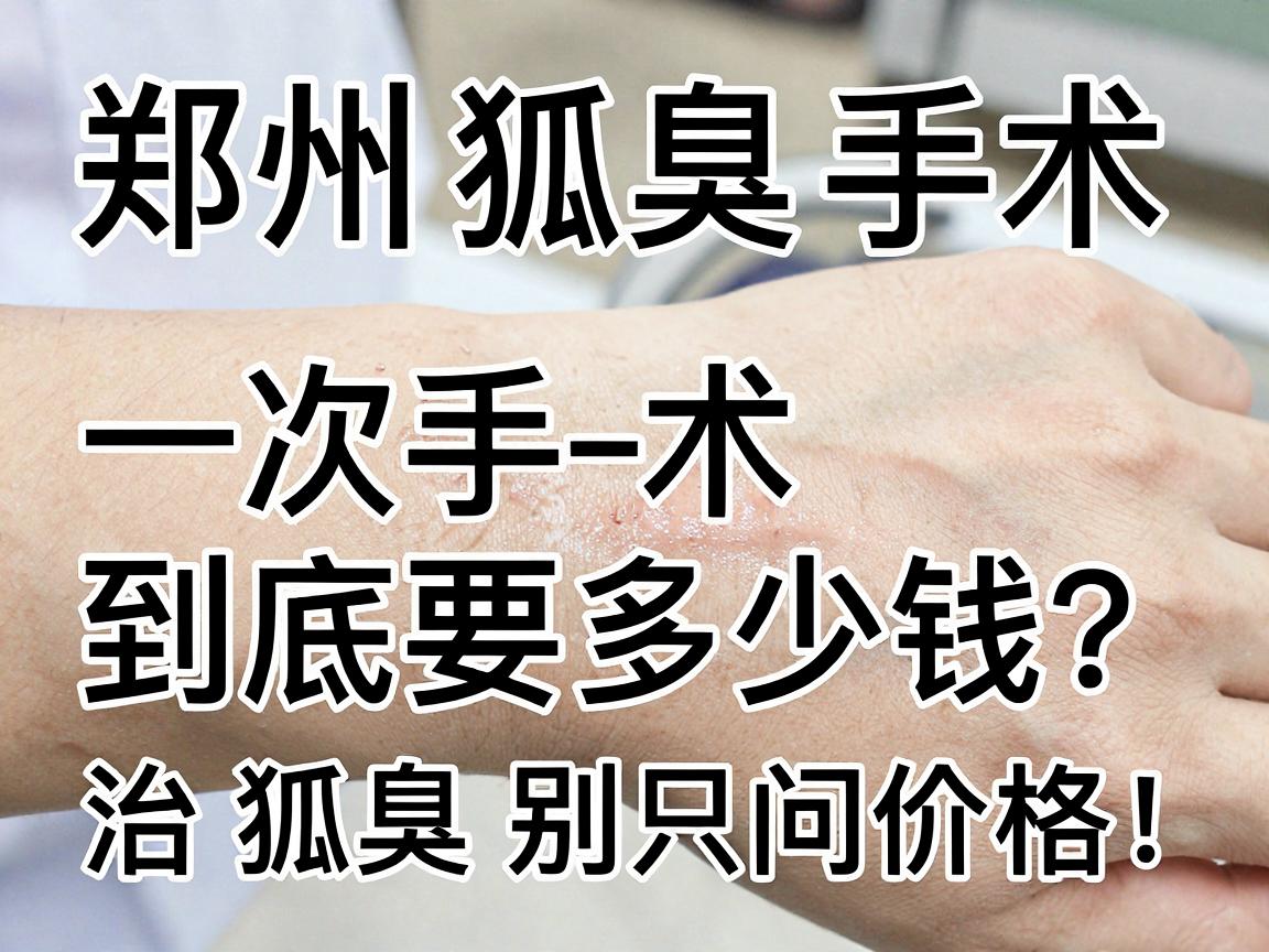 郑州狐臭手术价格揭秘，一次手术到底要多少钱？治狐臭别只问价格