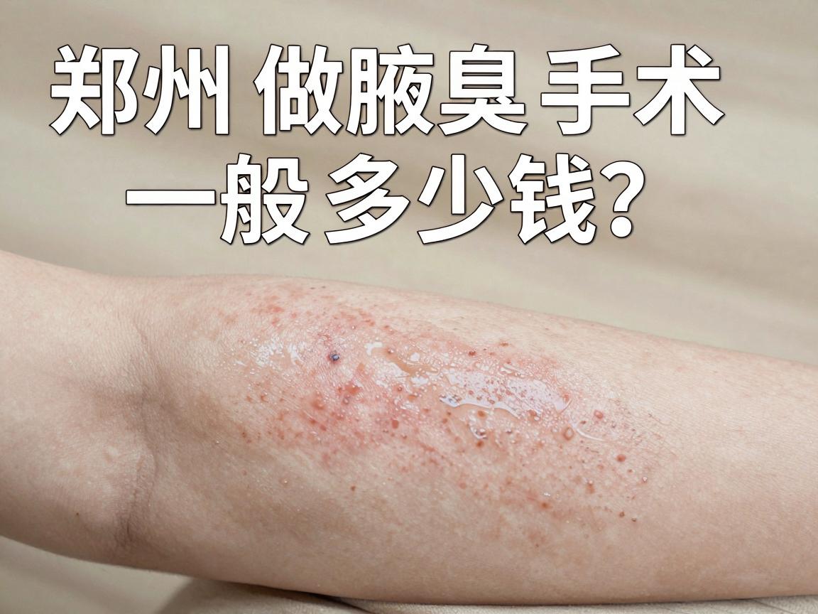 郑州做腋臭手术一般多少钱？揭秘腋臭手术费用真相，让你明明白白做腋臭手术