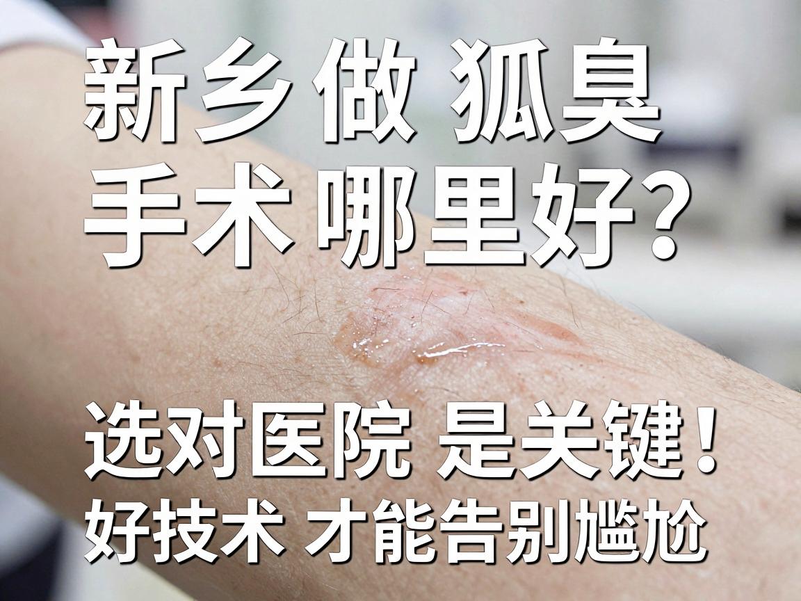 新乡做狐臭手术哪里好？选对医院是关键，好技术才能告别尴尬