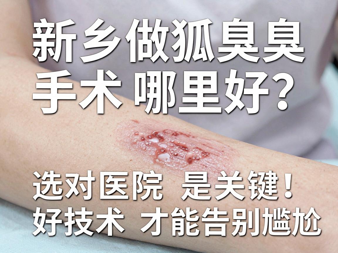 新乡做狐臭手术哪里好？选对医院是关键，好技术才能告别尴尬