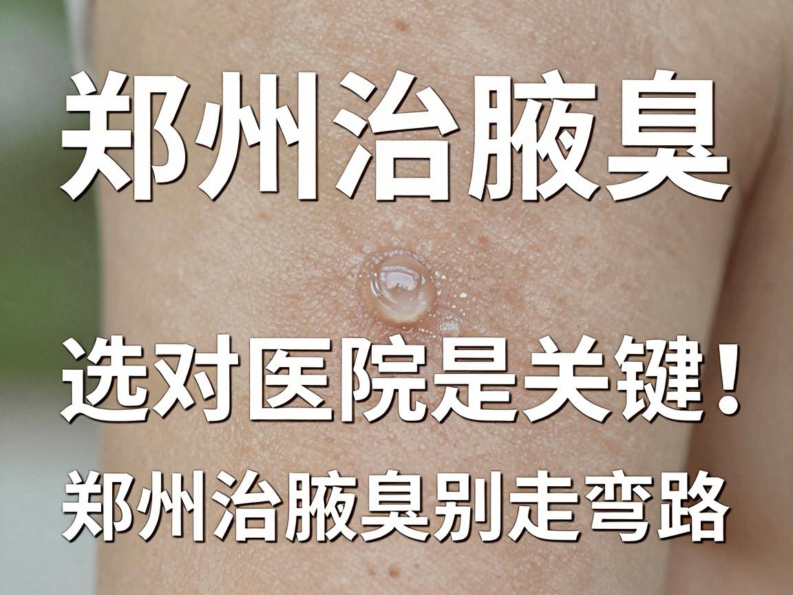 郑州治腋臭，选对医院是关键，郑州治腋臭别走弯路