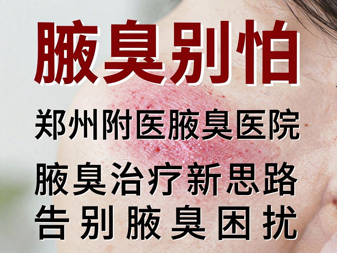 腋臭别怕，郑州附医腋臭医院，腋臭治疗新思路，告别腋臭困扰