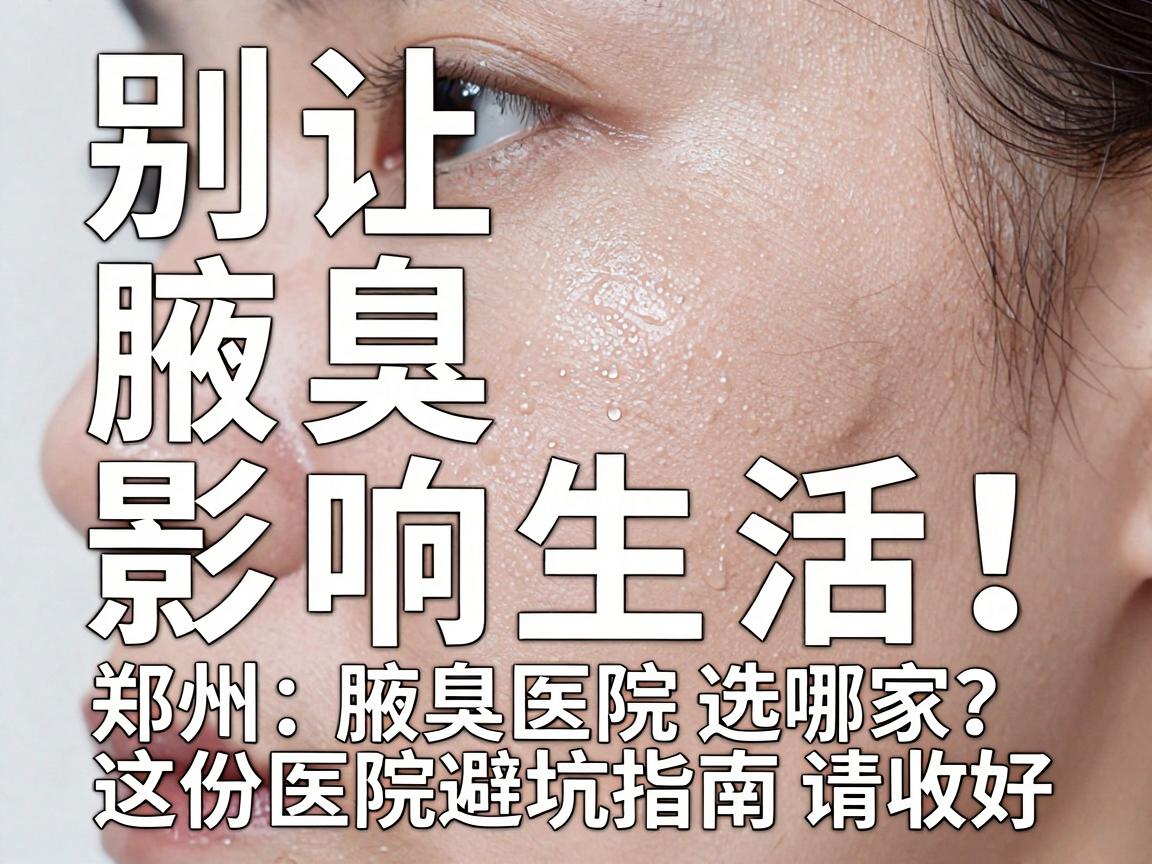 别让腋臭影响生活！郑州腋臭医院选哪家？这份医院避坑指南请收好