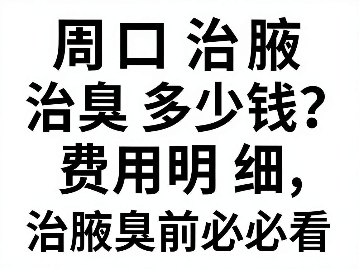 周口治腋臭多少钱?治腋臭费用明细,治腋臭前必看避坑指南 周口治腋臭多少钱?治腋臭费用明细,治腋臭前必看避坑指南